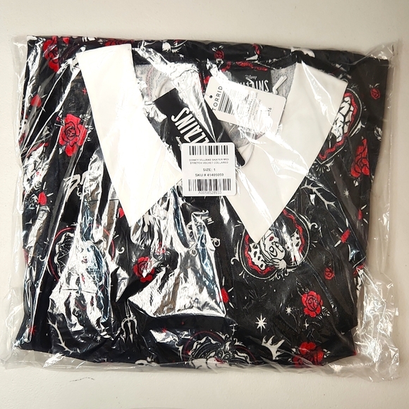 ❤️NWT VINTAGE TORRID DISNEY VILLAINS POCKETS SKATER DRESS - STRETCH VELVET - Picture 8 of 16
